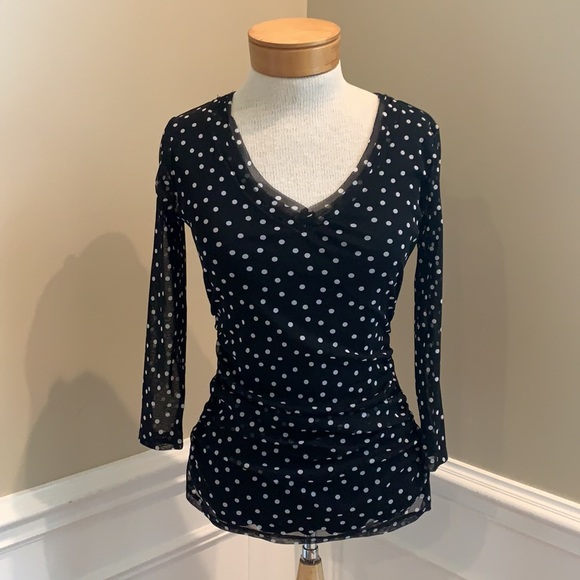 INC International Concepts Polka Dot Top - Picture 2 of 7